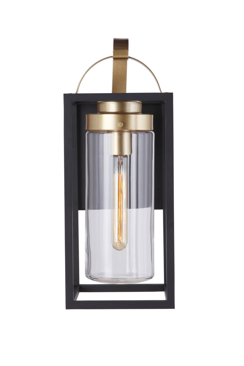 Craftmade - ZA4814-MNSB - One Light Outdoor Wall Mount - Neo - Midnight / Satin Brass