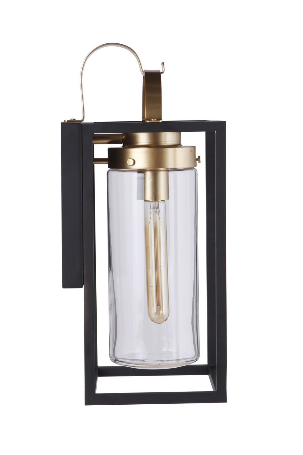 Craftmade - ZA4814-MNSB - One Light Outdoor Wall Mount - Neo - Midnight / Satin Brass