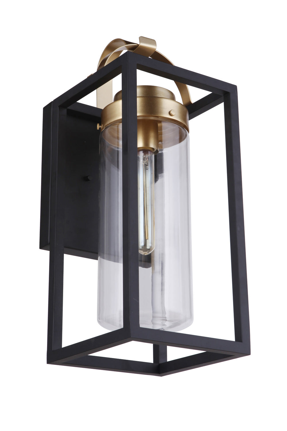 Craftmade - ZA4824-MNSB - One Light Outdoor Wall Mount - Neo - Midnight / Satin Brass