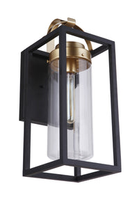 Craftmade - ZA4824-MNSB - One Light Outdoor Wall Mount - Neo - Midnight / Satin Brass