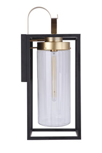 Craftmade - ZA4834-MNSB - One Light Outdoor Wall Mount - Neo - Midnight / Satin Brass