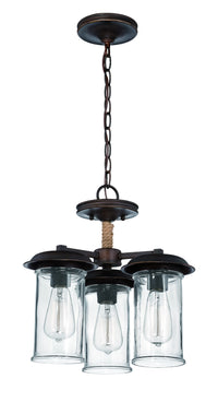 Craftmade - 36153-ABZ - Three Light Convertible Semi Flush - Thornton - Aged Bronze Brushed