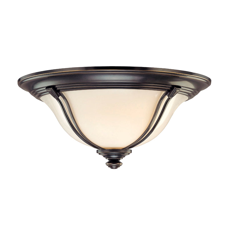 Hudson Valley - 5417-OB - Three Light Flush Mount - Carrollton - Old Bronze