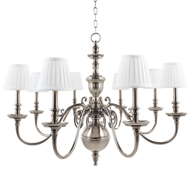 Hudson Valley - 1748-HN - Eight Light Chandelier - Charleston - Historic Nickel