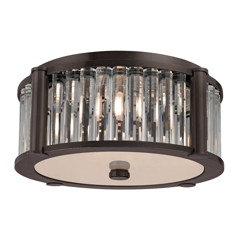 Hudson Valley - 9515-OB - Three Light Flush Mount - Hartland - Old Bronze
