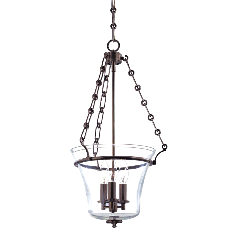 Hudson Valley - 831-OB - Three Light Pendant - Eaton - Old Bronze