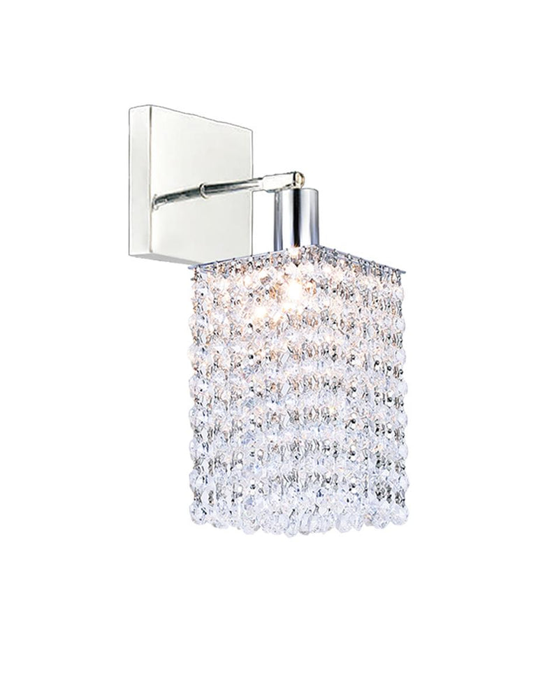 CWI Lighting - 4281W-S-S (Clear) - One Light Bathroom Sconce - Glitz - Chrome