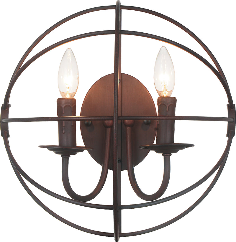 CWI Lighting - 5464W14DB-2 - Two Light Wall Sconce - Arza - Brown