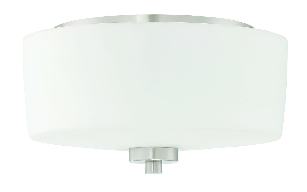 Craftmade - 43582-BNK - Two Light Flushmount - Clarendon - Brushed Polished Nickel