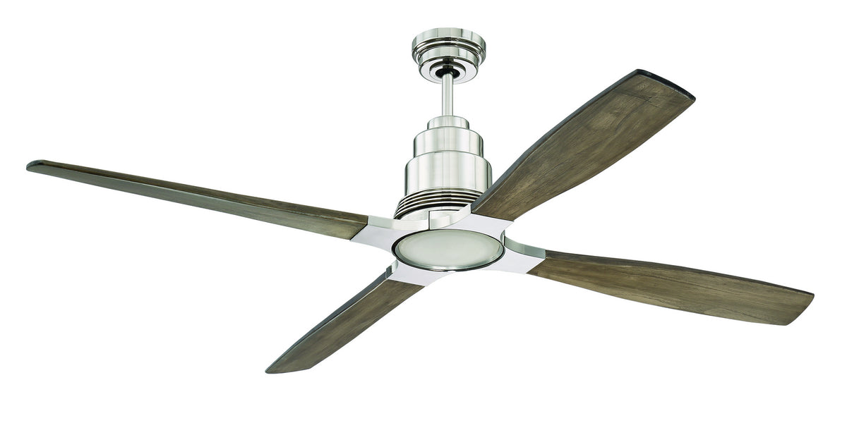 Craftmade - RIC60PLN - 60``Ceiling Fan - Ricasso - Polished Nickel