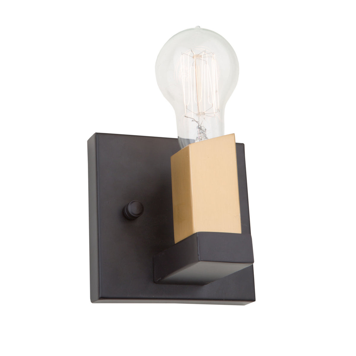 Artcraft - AC11101 - One Light Wall Sconce - Skyline - Dark Bronze & Satin Brass