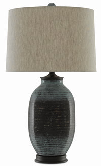 Currey and Company - 6000-0298 - One Light Table Lamp - Shepherd - Forest Mist/Old Iron