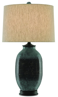 Currey and Company - 6000-0298 - One Light Table Lamp - Shepherd - Forest Mist/Old Iron