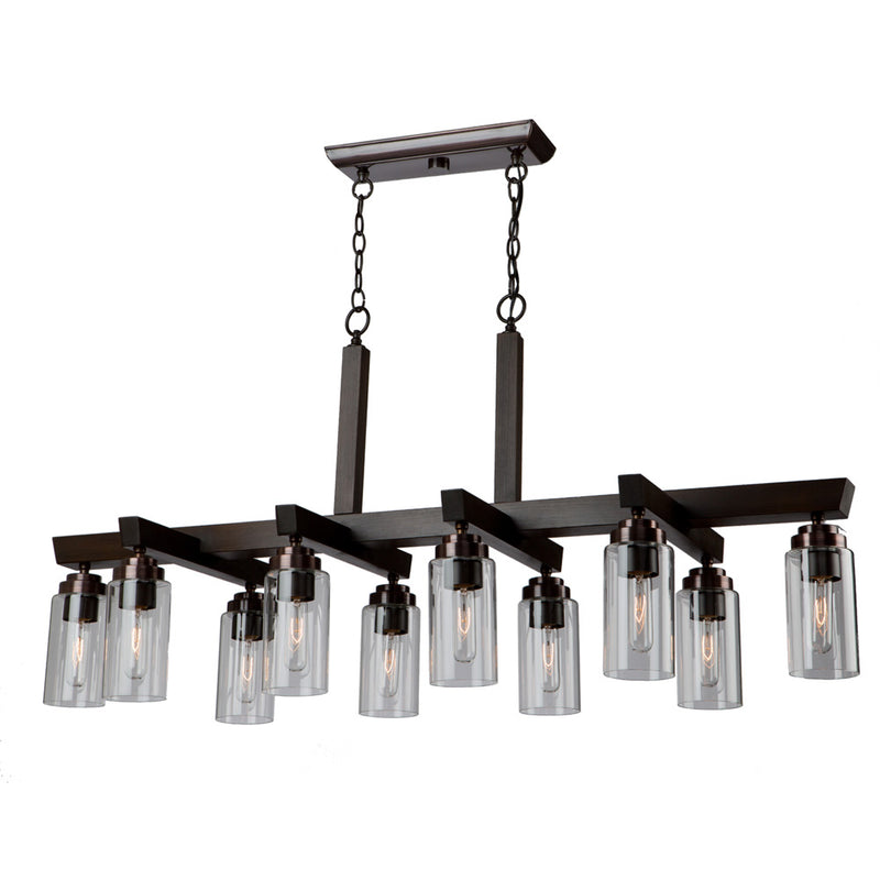 Artcraft - AC10860BU - Ten Light Chandelier - Home Glow - Brunito