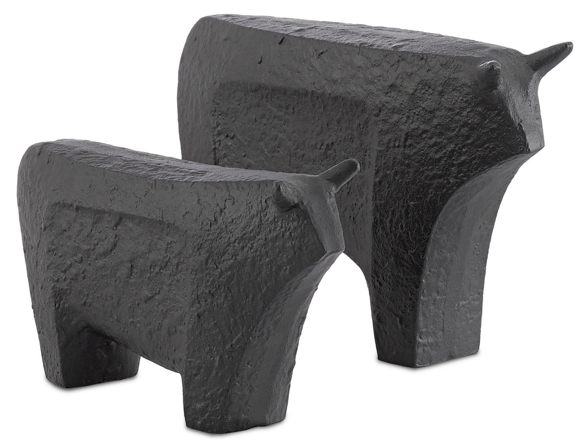 Currey and Company - 1200-0062 - Bull - Sampson - Textured Matte Black