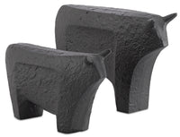 Currey and Company - 1200-0062 - Bull - Sampson - Textured Matte Black