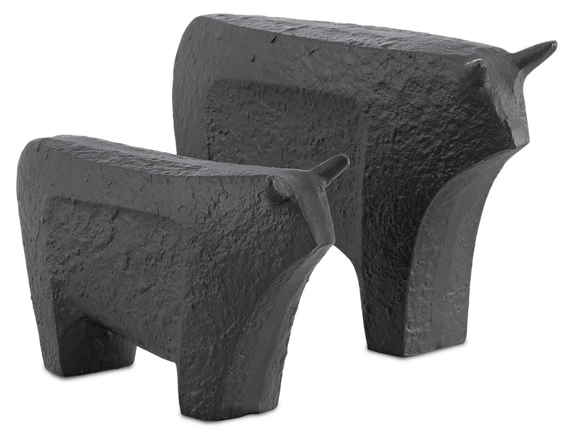 Currey and Company - 1200-0062 - Bull - Sampson - Textured Matte Black