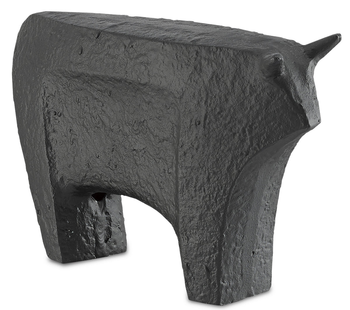 Currey and Company - 1200-0062 - Bull - Sampson - Textured Matte Black