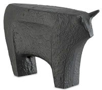 Currey and Company - 1200-0062 - Bull - Sampson - Textured Matte Black