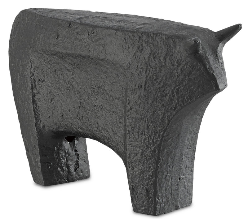 Currey and Company - 1200-0062 - Bull - Sampson - Textured Matte Black
