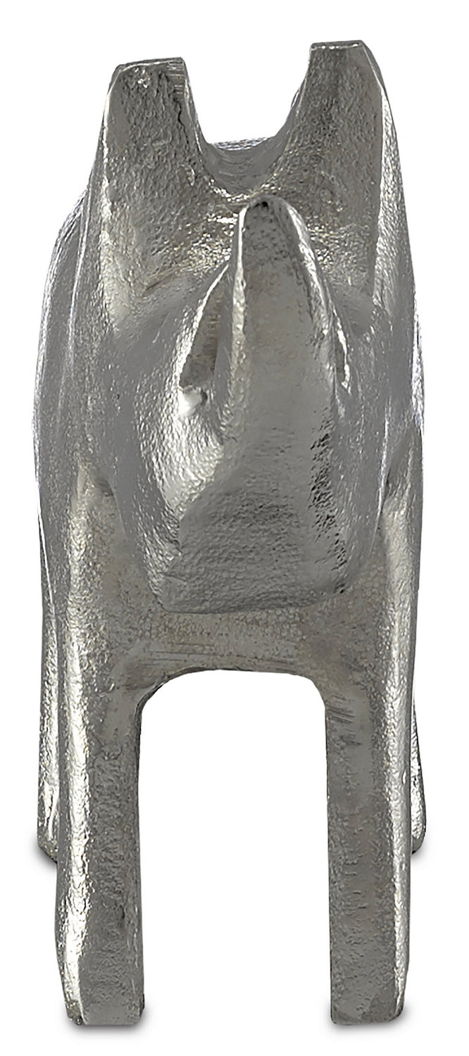 Currey and Company - 1200-0083 - Rhino - Kano - Silver