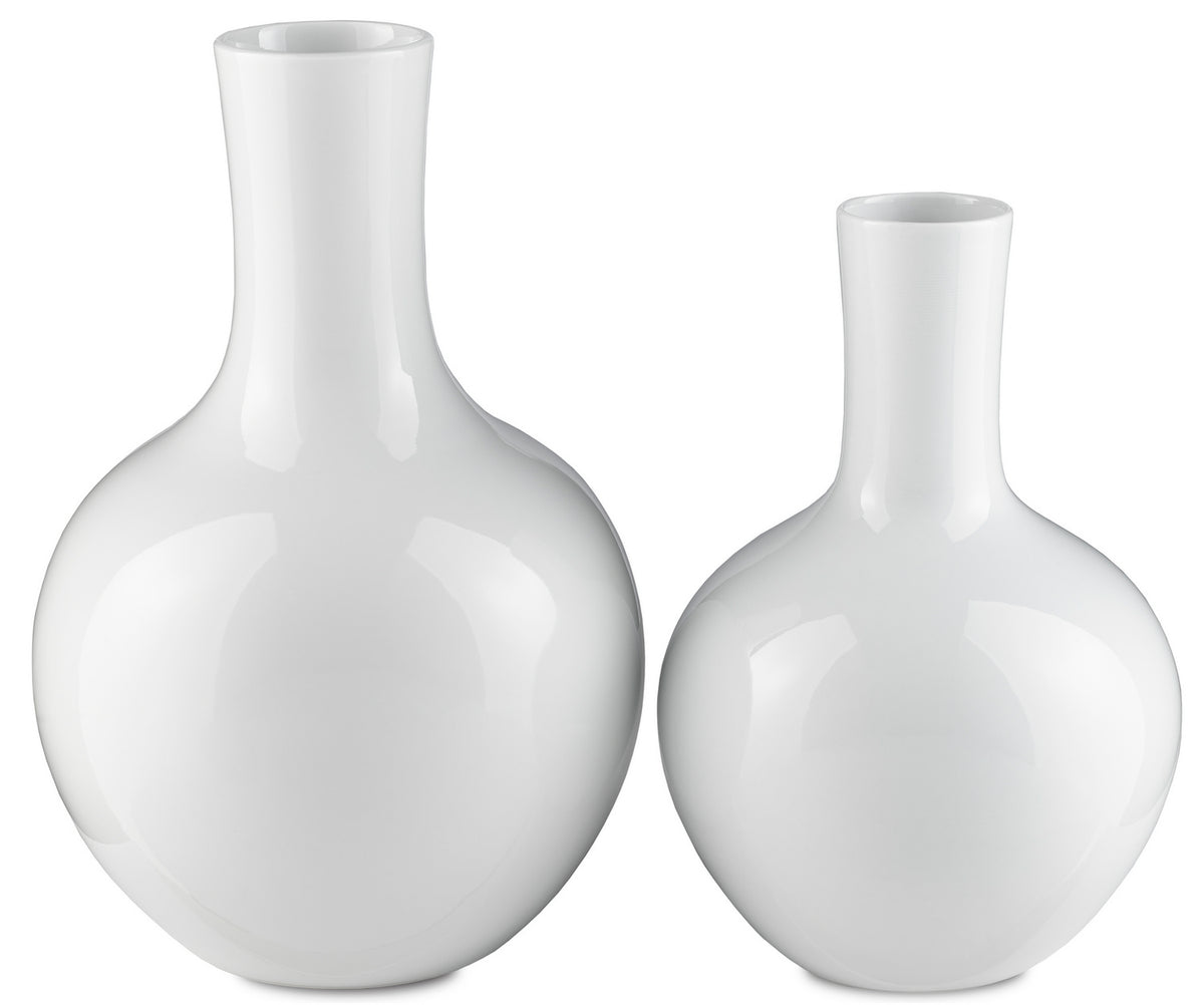 Currey and Company - 1200-0216 - Vase - Imperial - Imperial White