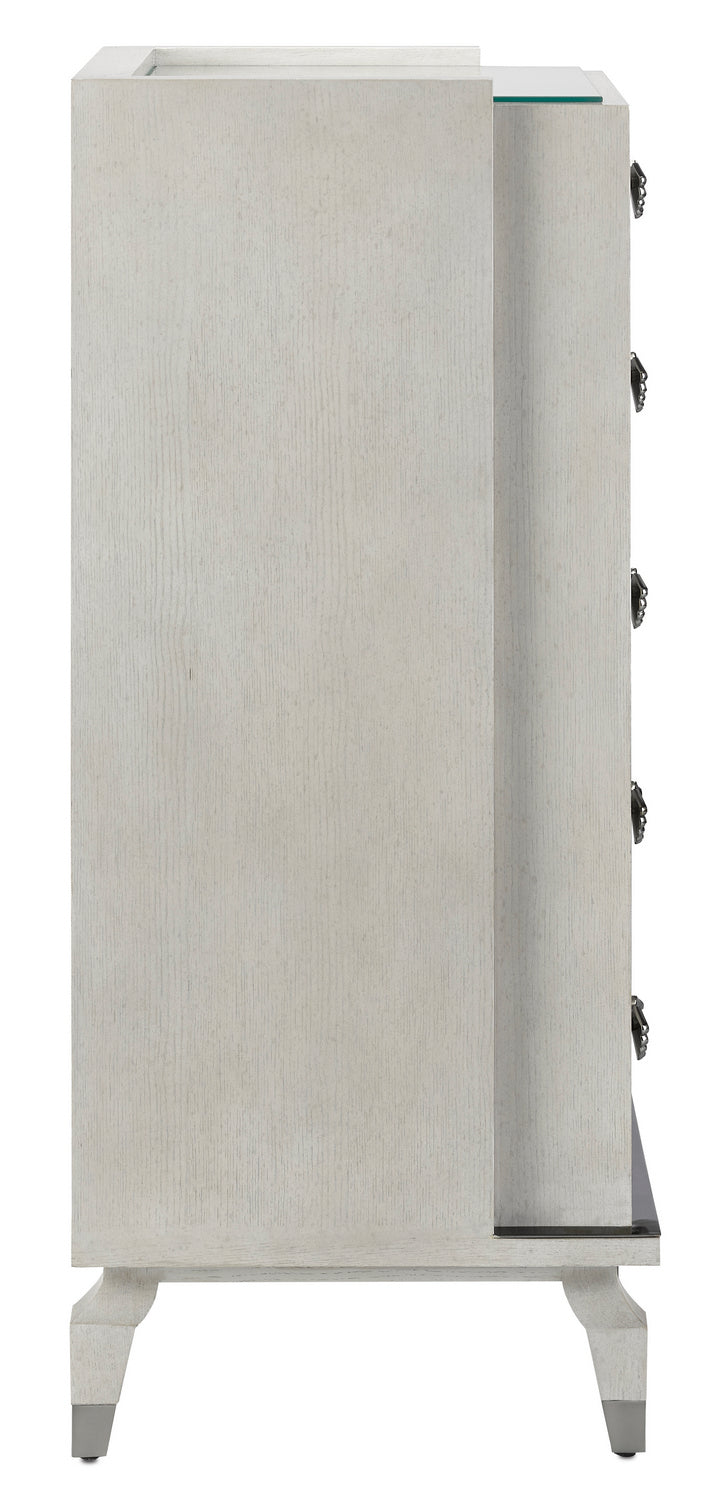 Currey and Company - 3000-0133 - Chest - Serena - Gray Salt/Pewter