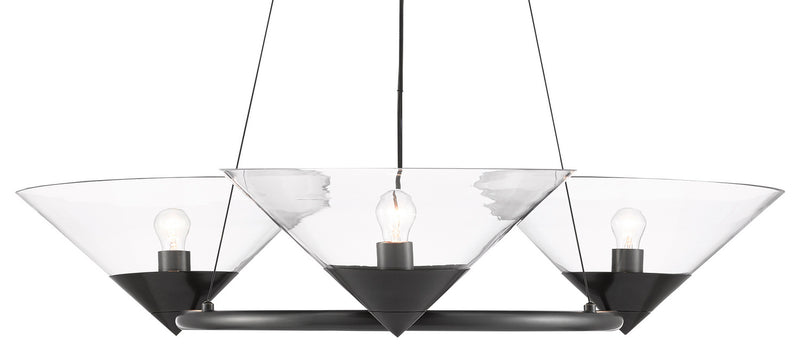 Currey and Company - 9000-0583 - Three Light Chandelier - Oil Rubbed Bronze