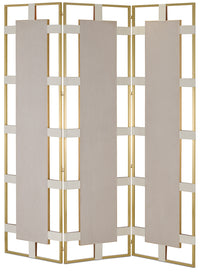 Currey and Company - 1000-0084 - Mirror - Camille - Cream/Brushed Brass/Mirror