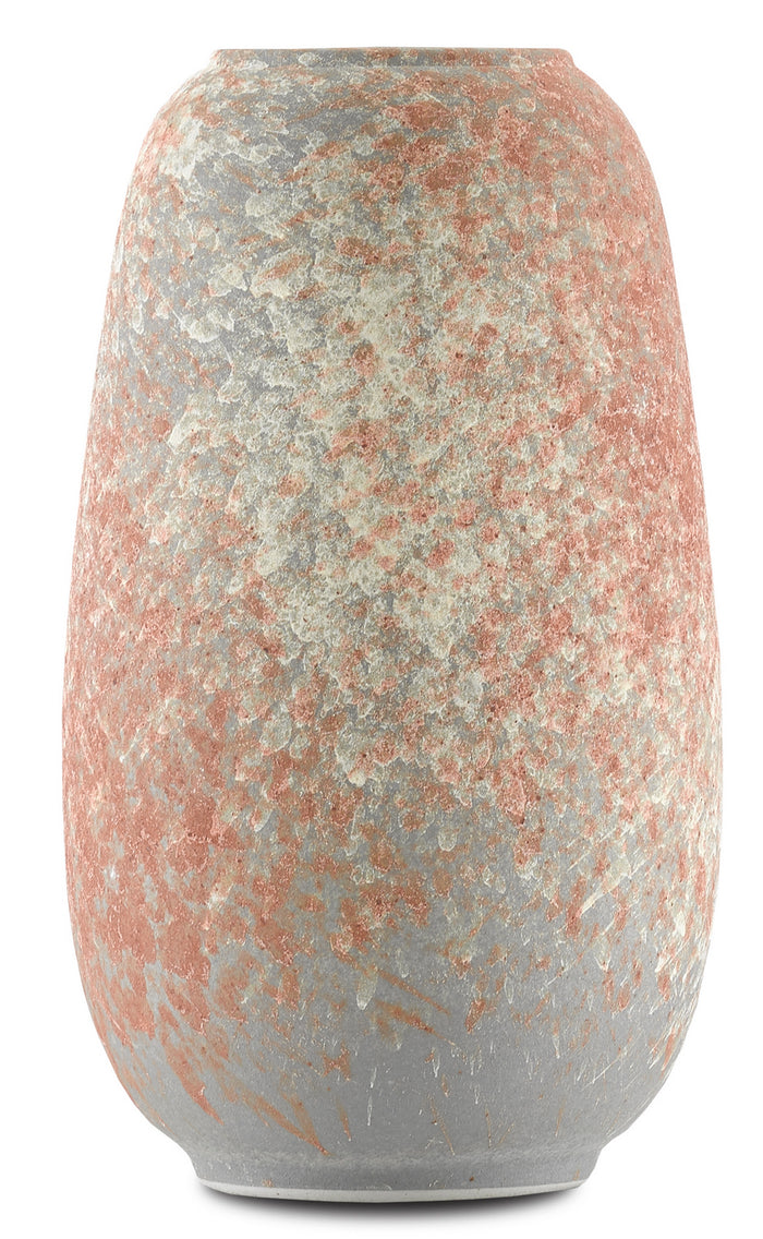 Currey and Company - 1200-0320 - Vase - Sunset - Gray/Sand/Coral