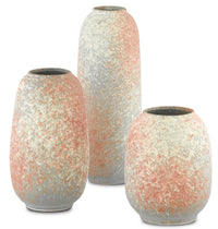 Currey and Company - 1200-0320 - Vase - Sunset - Gray/Sand/Coral