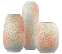 Currey and Company - 1200-0320 - Vase - Sunset - Gray/Sand/Coral