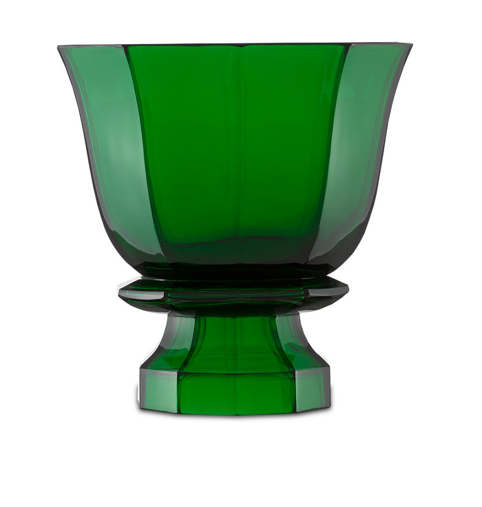 Currey and Company - 1200-0357 - Vase - Columbia - Emerald Green