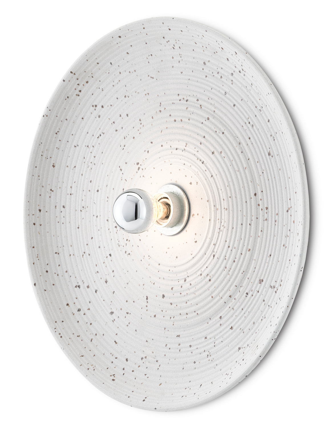 Currey and Company - 5000-0156 - One Light Wall Sconce - Entree - Off White/Khaki/Contemporary Silver Leaf