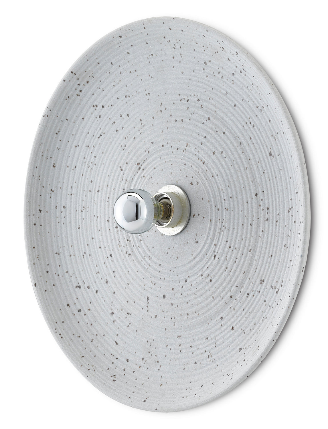 Currey and Company - 5000-0156 - One Light Wall Sconce - Entree - Off White/Khaki/Contemporary Silver Leaf