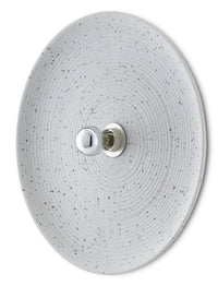 Currey and Company - 5000-0156 - One Light Wall Sconce - Entree - Off White/Khaki/Contemporary Silver Leaf