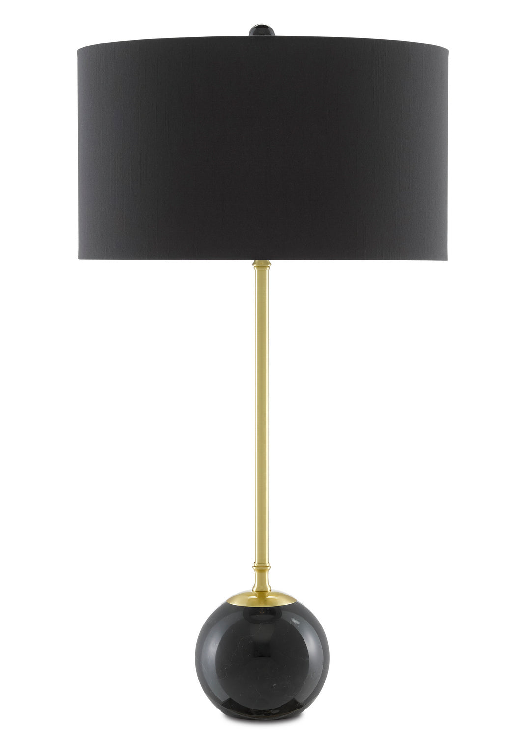 Currey and Company - 6000-0647 - One Light Table Lamp - Villette - Brass/Black