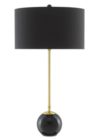 Currey and Company - 6000-0647 - One Light Table Lamp - Villette - Brass/Black