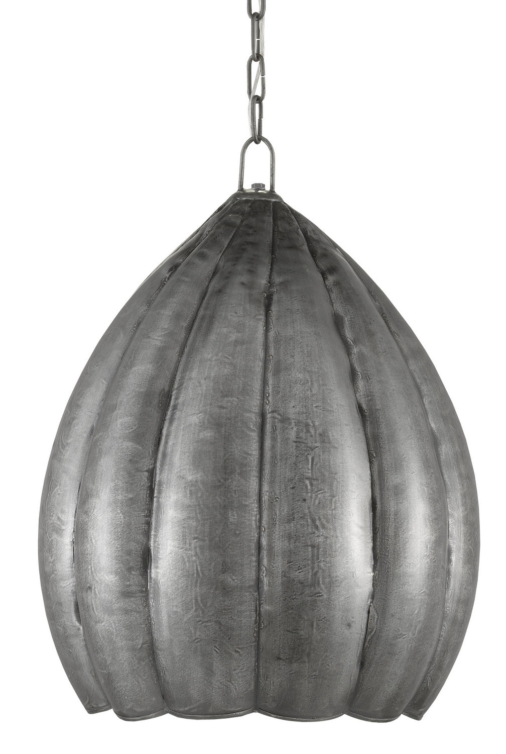 Currey and Company - 9000-0624 - One Light Pendant - Bandoola - Zinc
