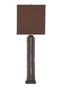 Currey and Company - 6000-0666 - One Light Table Lamp - Gregor - Natural/Black/Brass
