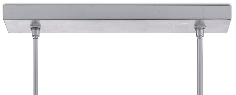 Currey and Company - 9000-0747 - Six Light Chandelier - Valerio - Silver Leaf