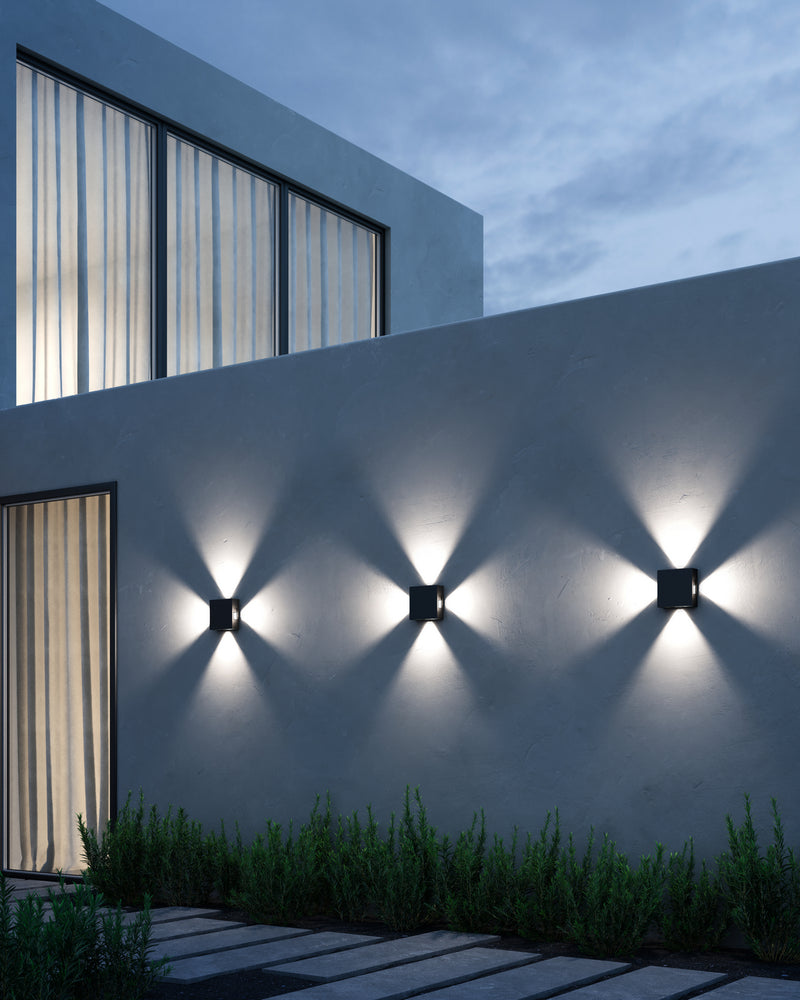 Kuzco Lighting - EW38807-BK - LED Outdoor Wall Mount - Canyon - Black