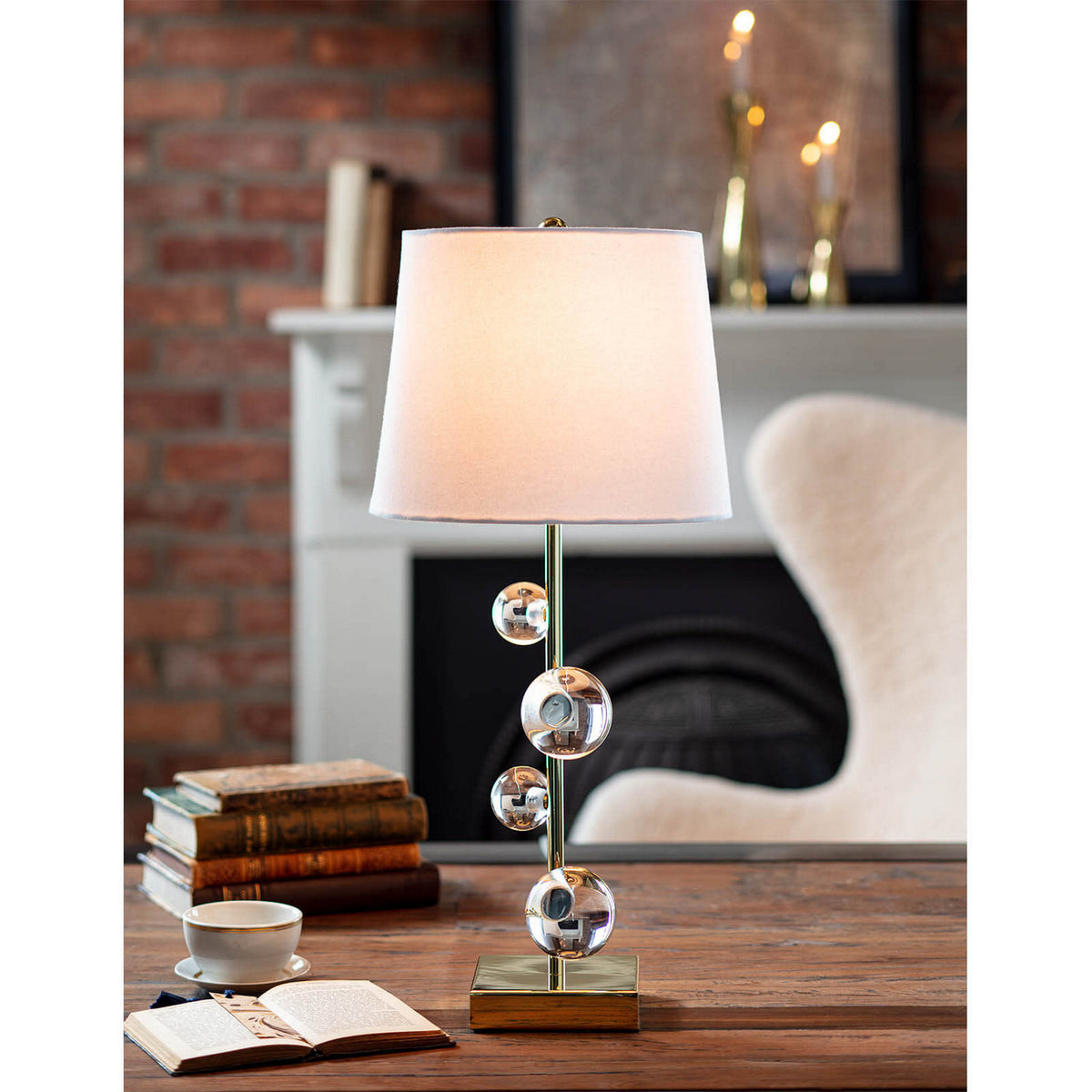 Regina Andrew - 13-1488CLR - One Light Buffet Lamp - Bijou - Polished Brass