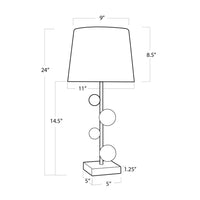 Regina Andrew - 13-1488CLR - One Light Buffet Lamp - Bijou - Polished Brass