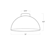 Regina Andrew - 17-1025BLK - One Light Flush Mount - Peridot - Black