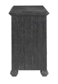 Currey and Company - 3000-0196 - Chest - Saranya - Cerused Black/Brushed Brass