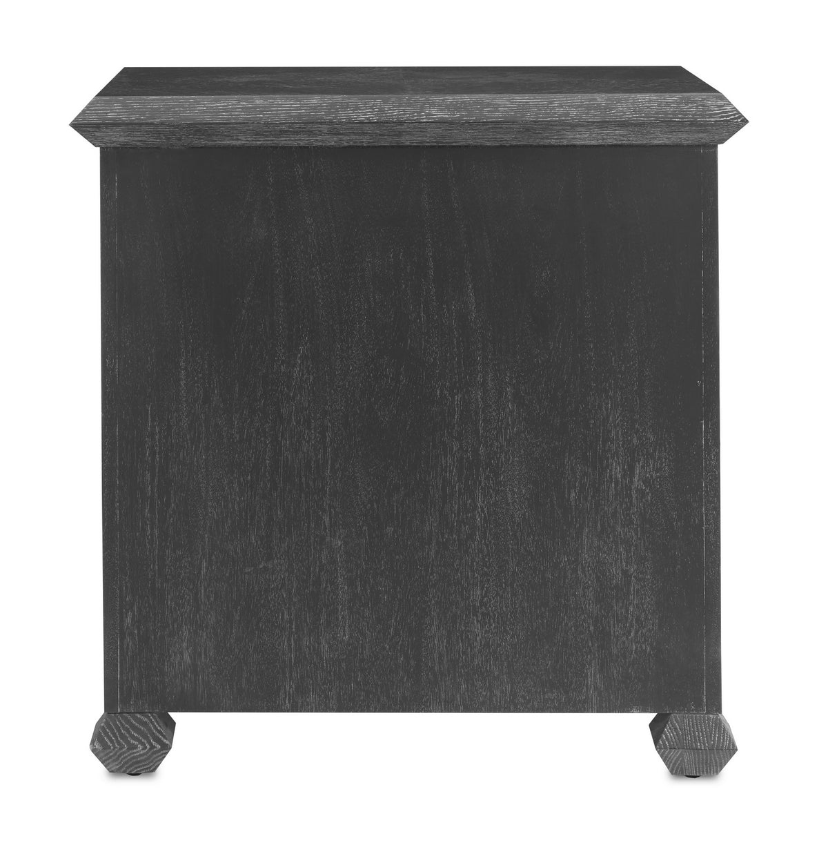 Currey and Company - 3000-0196 - Chest - Saranya - Cerused Black/Brushed Brass