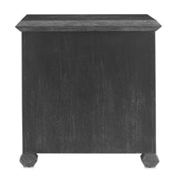 Currey and Company - 3000-0196 - Chest - Saranya - Cerused Black/Brushed Brass
