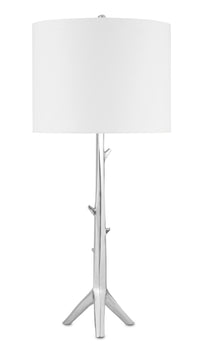 Currey and Company - 6000-0708 - One Light Table Lamp - Nickel