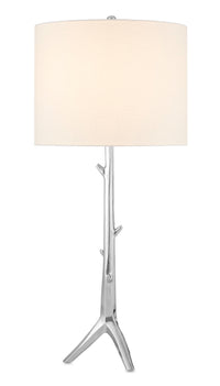 Currey and Company - 6000-0708 - One Light Table Lamp - Nickel
